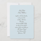 Pearl bei Seashell Wedding Einladung (Rückseite)