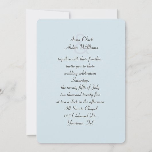 Pearl bei Seashell Wedding Einladung (Rückseite)