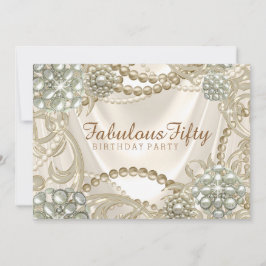 Pearl Birthday Party Einladung