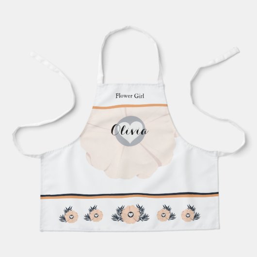 Pearl Black Watusi Tacao Flower Girl Wedding Schür Schürze (Vorderseite)