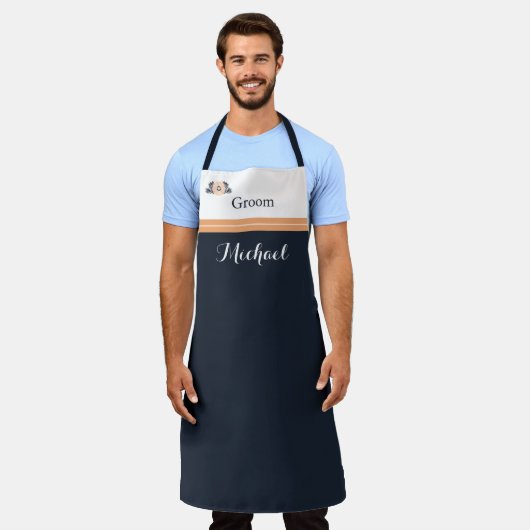 Pearl Black Watusi Tacao Hochzeit Schürze für Groo (Getragen)