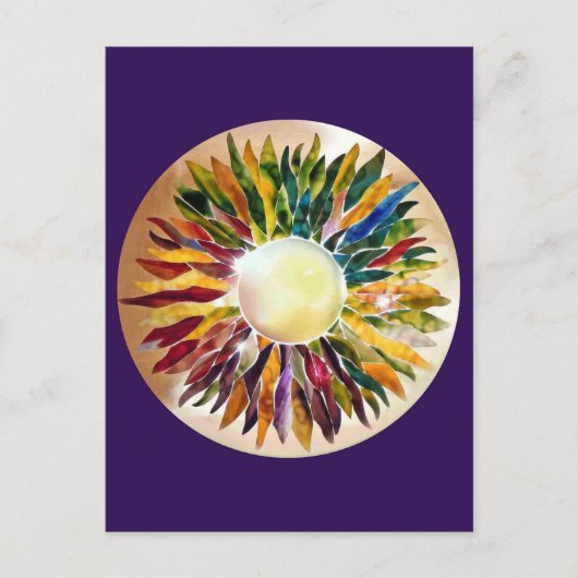 Pearl Blätter Anniversary Artist Postcard Postkarte (Vorderseite)