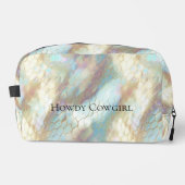 Pearl Blue Sky Animal Print Waschbeutel (Vorderseite)