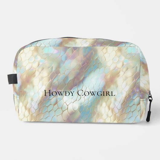 Pearl Blue Sky Animal Print Waschbeutel (Vorderseite)