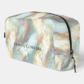 Pearl Blue Sky Animal Print Waschbeutel (Rechte Ecke)