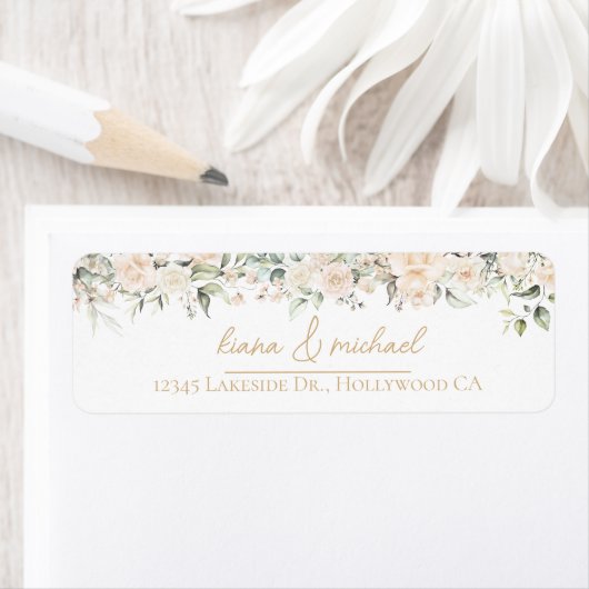 Pearl Blush Bloral Wedding Border Names ID989 (Insitu)