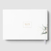 Pearl Blush Elegance Floral Wedding ID989 Gästebuch (Rückseite)