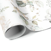 Pearl Blush Floral Elegance Muster ID989 Geschenkpapier (Rolleneckpunkt)