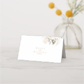 Pearl Blush Floral Elegance Wedding ID989 Platzkarte (Rückseite)