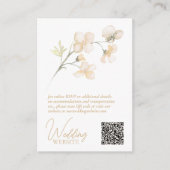 Pearl Blush Floral Elegance Wedding Website-ID989 Begleitkarte (Vorderseite)