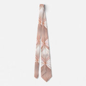 Pearl Blush Pink Rose Gold Abstrakte Hochzeit Krawatte (Rückseite)