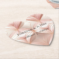 Pearl Blush Pink Rose Gold Abstrakte Hochzeit
