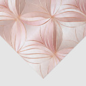 Pearl Blush Pink Rose Gold Floral Wedding Seidenpapier (Detail)