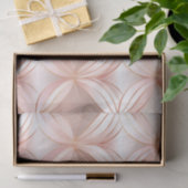 Pearl Blush Pink Rose Gold Floral Wedding Seidenpapier (Geschenk)