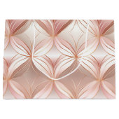 Pearl Blush Pink Rose Gold Große Geschenktüte (Vorderseite)