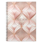Pearl Blush Pink Rose Gold Notizblock (Vorderseite)