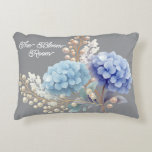 Pearl Blush Powder Blue Hydrangea Wasserfarbe Dekokissen<br><div class="desc">Elegante Geschenksammlung zum Thema Business mit weichblauen Hydrangeas,  zarten Perlenakzenten und beruflichen Layouts. Perfekt für Corporate Branding,  Dankgebungen und Mitarbeitererkenntnis.</div>