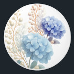 Pearl Blush Powder Blue Hydrangea Wasserfarbe Keramikknauf<br><div class="desc">Elegante Geschenksammlung zum Thema Business mit weichblauen Hydrangeas,  zarten Perlenakzenten und beruflichen Layouts. Perfekt für Corporate Branding,  Dankgebungen und Mitarbeitererkenntnis.</div>