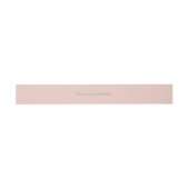 Pearl Blush Wedding Einladungsbanderole (Flach)