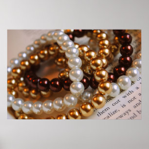 Pearl Bracelets Print Poster