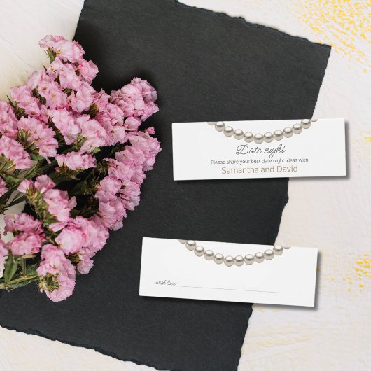 Pearl Brautparty Date night Jar Card