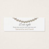 Pearl Brautparty Date night Jar Card (Vorderseite)