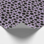 Pearl Bubble Tees Muster in Lila Geschenkpapier (Ecke)