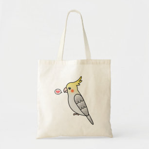 Pearl Cartoon Cockatiel Parrot Bird Liebe Tragetasche