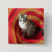 Pearl Cat über Afghanistan Button (Vorderseite)