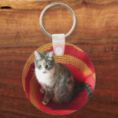 Pearl Cat über Afghanistan Schlüsselanhänger (Vorderseite)