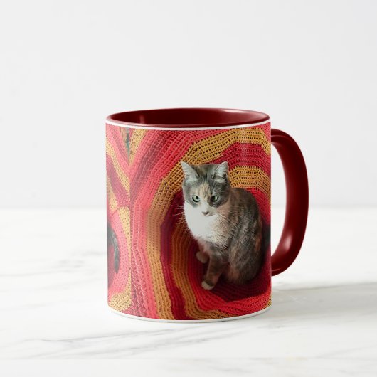 Pearl Cat über Afghanistan Tasse (VorderseiteRechts)