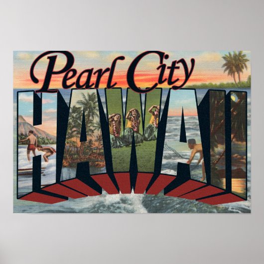 Pearl City, Hawaii - Große Briefszenen Poster (Vorne)