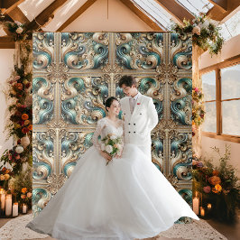 Pearl Coast Elegance Formaler Hintergrund Wandteppich