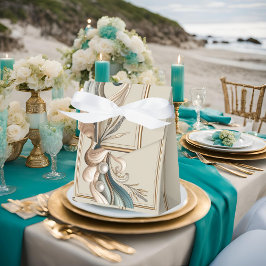 Pearl Coast Elegance Minimalistisch Gefallen Box Geschenkschachtel