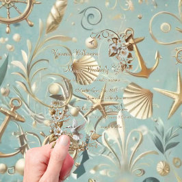 Pearl Coast Elegance Minimalistische Akryllische H Acryleinladungen