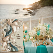 Pearl Coast Elegance Minimalistischer Hochzeitspla Planer