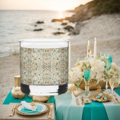 Pearl Coast Elegance Muscheln Printed Rocks Brille Whiskyglas