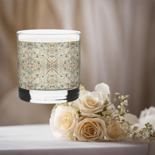 Pearl Coast Elegance Muscheln Printed Rocks Brille Whiskyglas