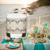 Pearl Coast Elegance Printed Rocks Brille Whiskyglas