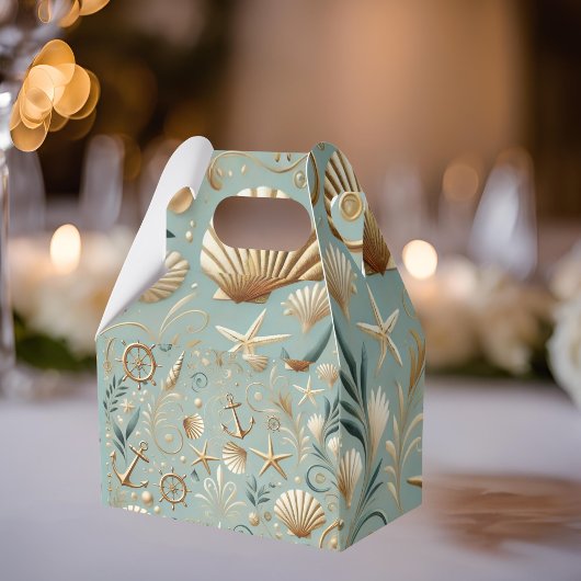 Pearl Coast Elegance Seafoam Nautical Gevor Box Geschenkschachtel