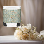 Pearl Coast Elegance Seafoam Nautical Printed Rocs Whiskyglas
