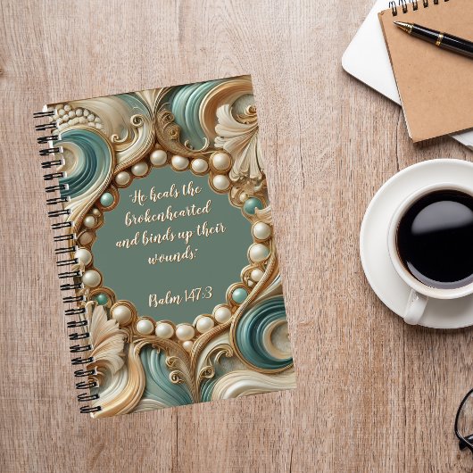 Pearl Coast Elegance verbringen Zeit mit Gott Jour Notizblock