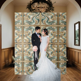 Pearl Coast Elegance Waves Hintergrund Wandteppich