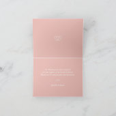 Pearl Confetti auf Rose GoldWedding Dankeskarte (Innenseite)