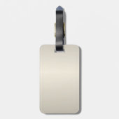 Pearl Cream Luggage Tag Gepäckanhänger (Rückseite vertikal)