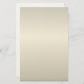 Pearl Cream Stationery Briefpapier (Vorne/Hinten)