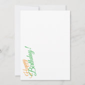 Pearl Crescent butterfly birthday card dh26 (Rückseite)