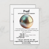 Pearl Crystal Meaning Card Einladung (Vorne/Hinten)