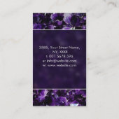 Pearl Crystals Cluster zu Amethyst Visitenkarte (Rückseite)