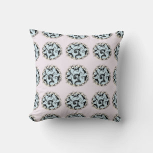 Pearl-Damask-Punkt-Wurfkissen Kissen